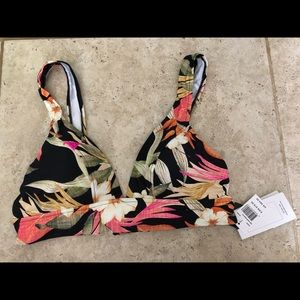 Rip curl bikini top full coverage, large